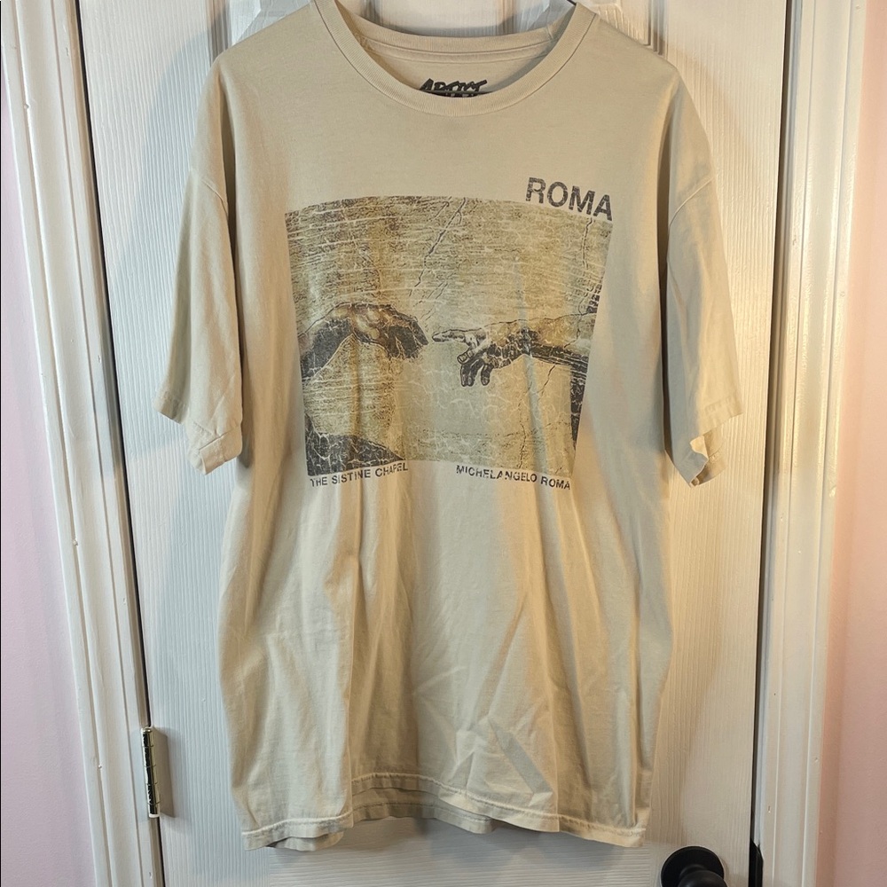 Michelangelo - The Sistine Chapel graphic Very cool Beige classic T-Shirt. nice
